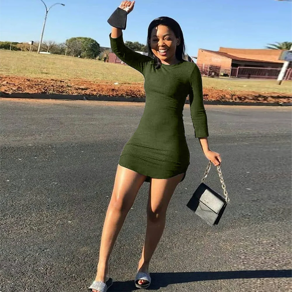 

Европейская и американская Женская одежда, пикантное домашнее облегающее платье-футляр, платье с длинным рукавом в стиле бохо