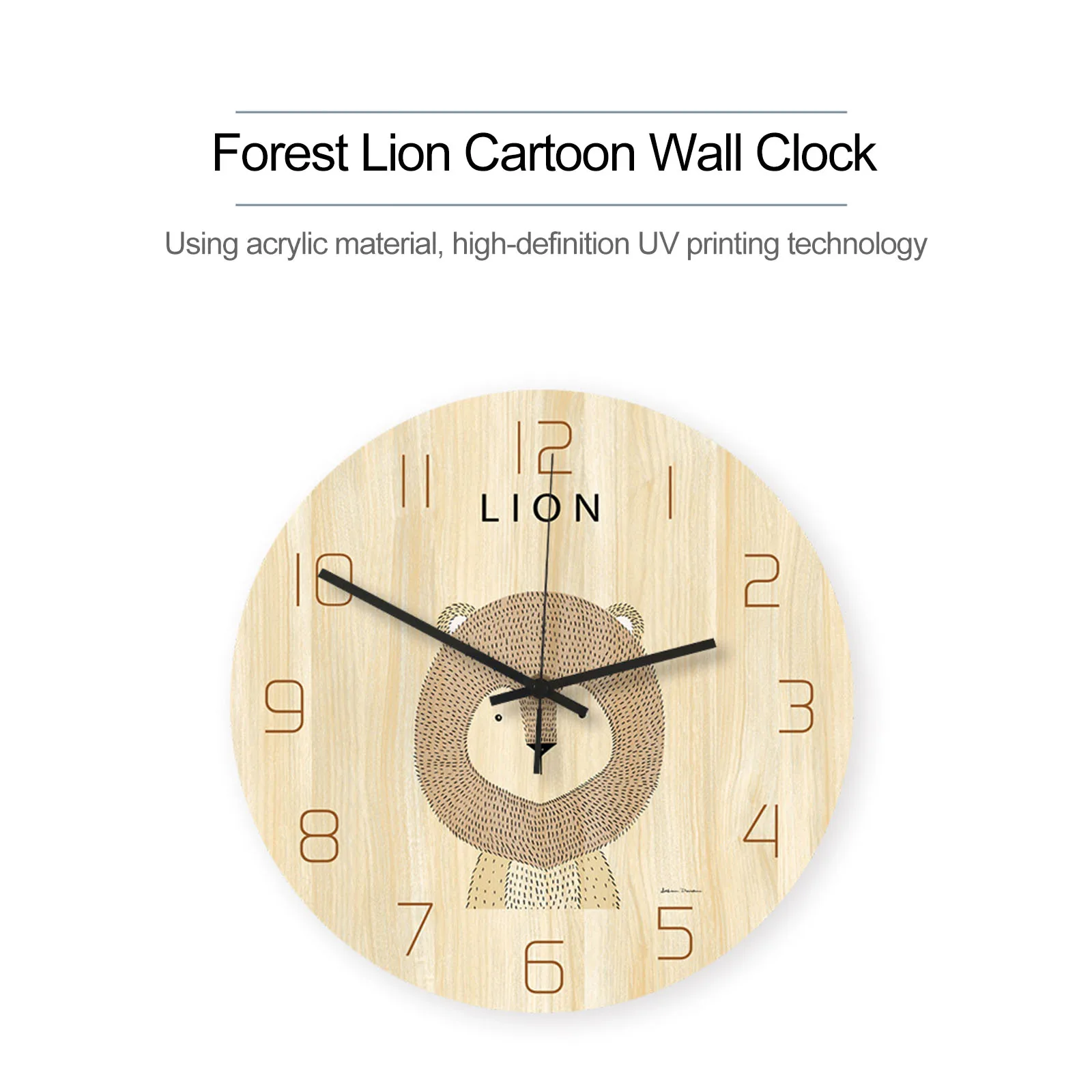 Настенные часы в скандинавском стиле с милыми животными креативные Мультяшные