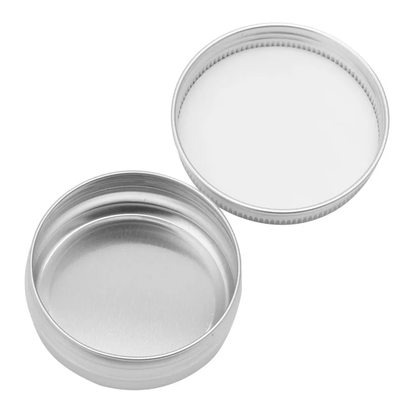 

250ML Durable Aluminum Cosmetic Pot Lip Balm Jar Containers Oil Wax Empty New
