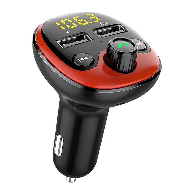 BT21 Car FM Transmitter Bluetooth MP3 Player Stereo AUX Dual USB Quick Charge Handsfree Calling TF Card U Disk Radio Modulator | Автомобили