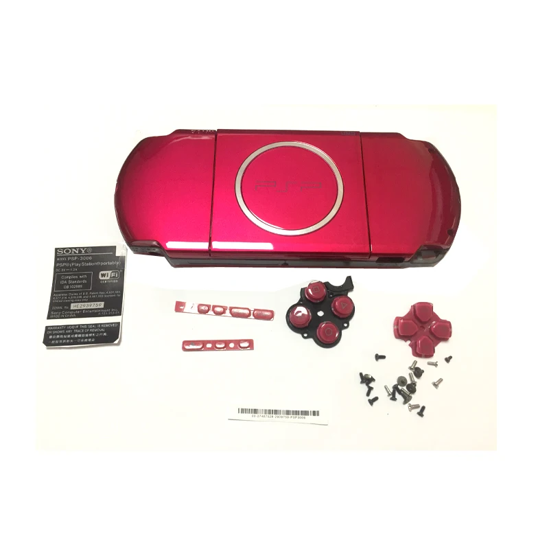 rose red Чехол в виде ракушки для sony psp 3000 psp 3000 в виде ракушки, старая версия игровой консоли, полный корпус, чехол с кнопками, набор отверток - Цвет: rose red