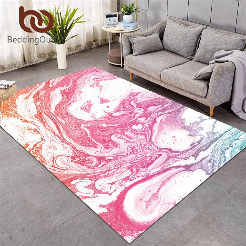 Роскошные мраморные ковры BeddingOutlet большой ковер для гостиной с радугой каменная