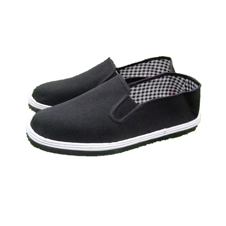 

Factory men's black cloth shoes Melaleuca handmade shoes for everyday leisure drivers