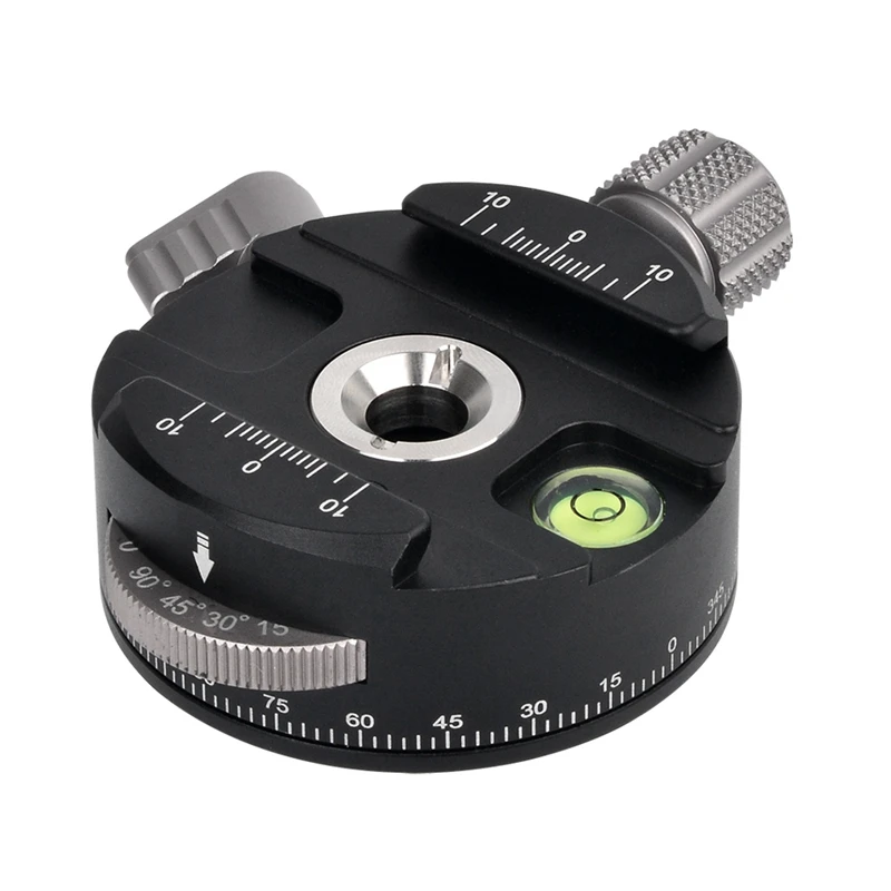 High Quality Tripod Head PAN-60H Panoramic Ball with Indexing Rotator AS Type Clamp for Cameras(Gray) | Электроника