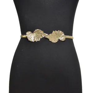 Женская декоративная цепочка на талию, Весенняя металлическая цепочка с двойной пряжкой в виде кленового листа, 2020