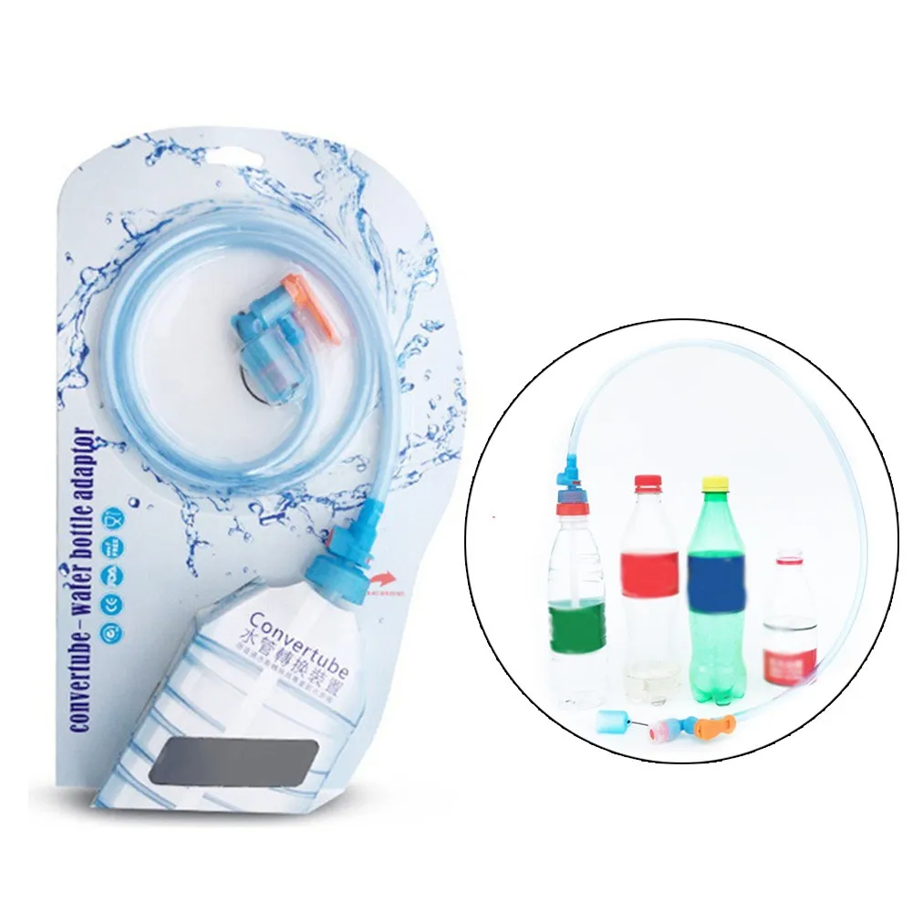 

1pcs Water Bottle Beverage Tube Kit Blue Food Grade TPU Safe Portable Outdoor Camping Hiking Water Bag Tube Kit