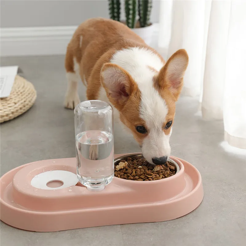 Автоматическая кормушка для домашних животных двойного назначения пластиковая