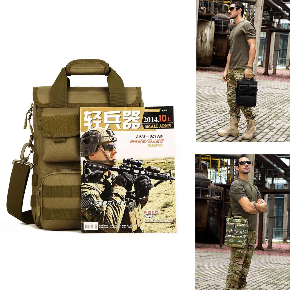 Tactical Backpack Nylon 12 Inch Tablet Military Bags Cross Body Camouflage Molle Hunting Camping Hiking Sports Functional Bag