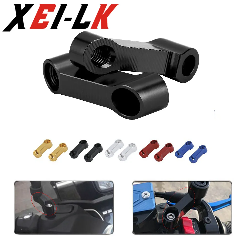 

XEILK MT07 FZ07 Мотоцикл зеркала расширение Riser Продлить адаптер для Yamaha MT-07 MT 07 FZ-07 FZ 07 мото MotobikeModified часть