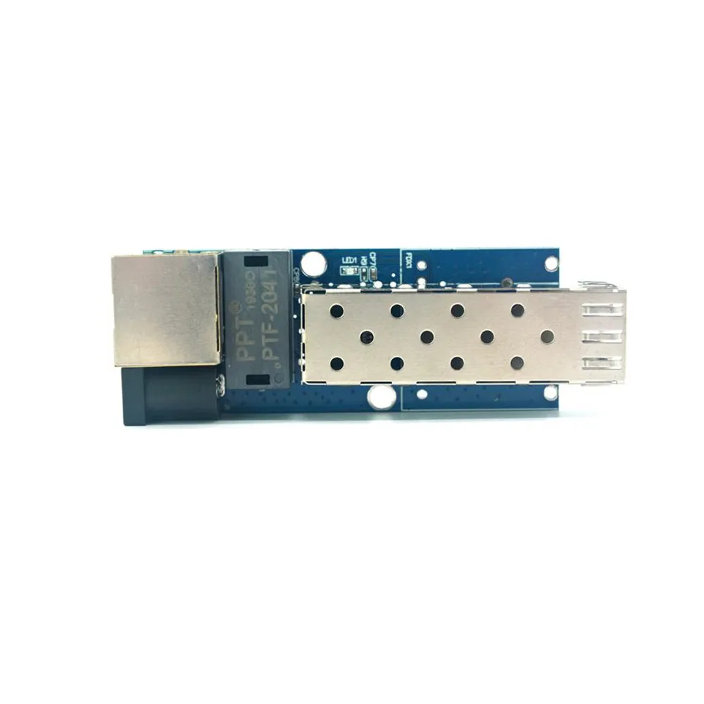 Plexda 10/100/1000M SFP слот мини волоконно-оптический медиаконвертер 10/100/1000Base-TX до 1000Base-FX
