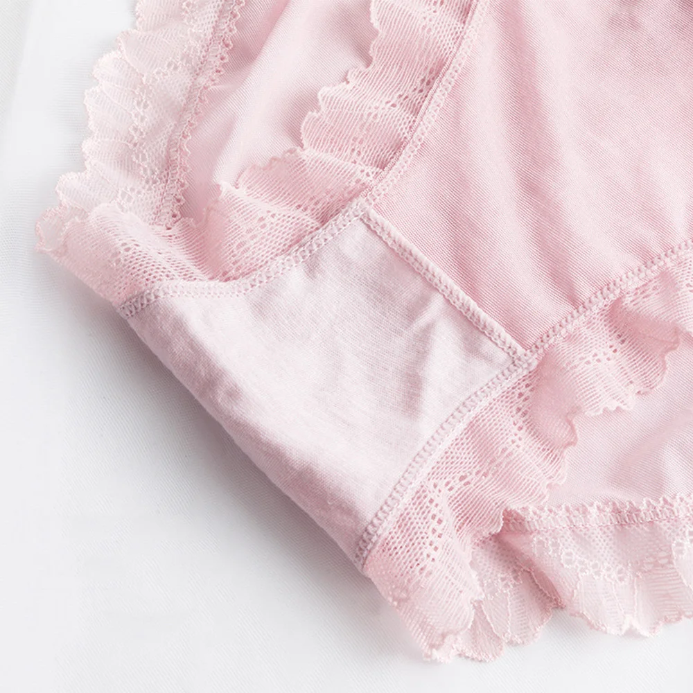 

Sexy Underwear Women Fashion High Quality Women's Panties Transparent Lace Soft Briefs Sexy Mesh Middle Rise Lingerie Intimates