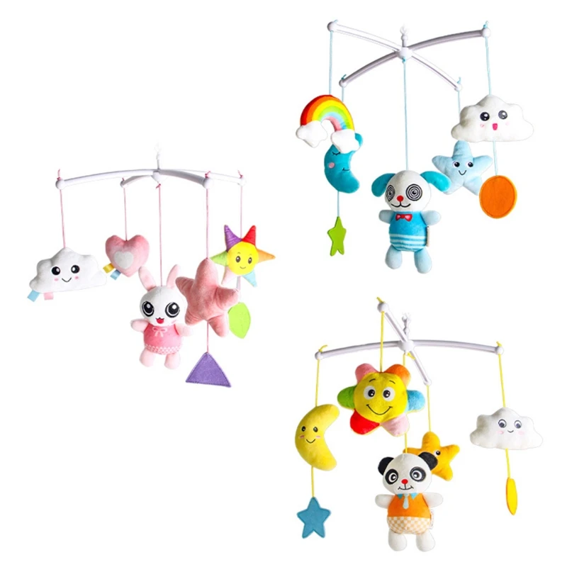 

Baby Crib Mobile Rattle Music Rotating Bed Bell Wind up Musical Box Infant Cot Toy Decoration for Newborn Boys Girls
