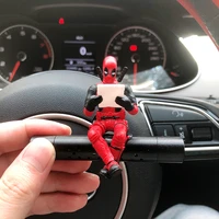 marvel car air freshener superhero deadpool styling auto air outlet decoration flavoring for car products interior accessories