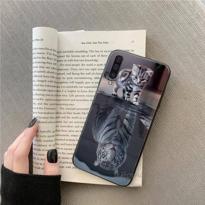 

Cute cat funny animal Phone Case For Samsung galaxy S 7 8 9 10 20 edge A 6 10 20 30 50 51 70 note 10 plus
