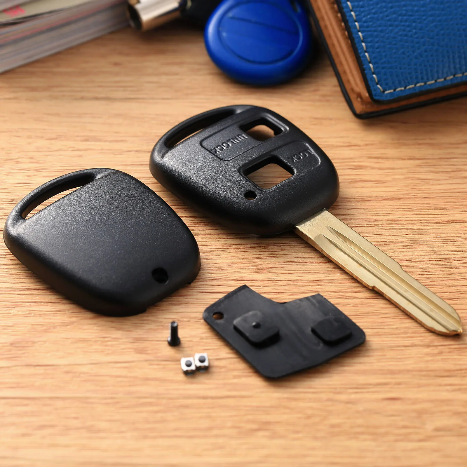 Сменный 2 кнопочный чехол для автомобильного ключа с дистанционным управлением