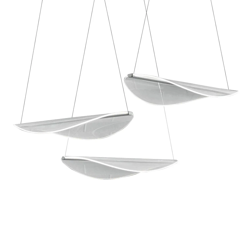 Современные подвесные потолочные лампы люстра в скандинавском стиле акриловая