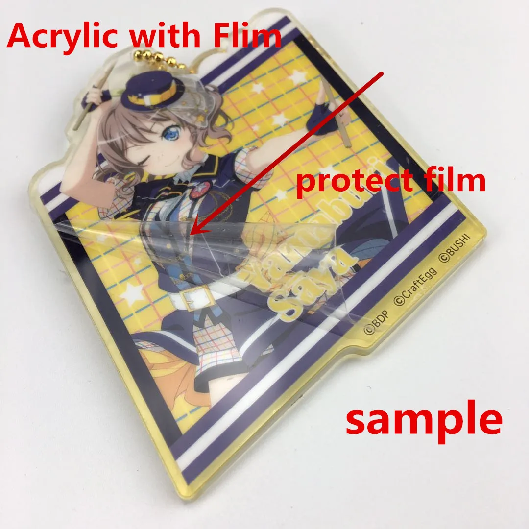 

Anime BanG Dream! Acrylic rubber Keychain Key Ring Straps Rare cosplay