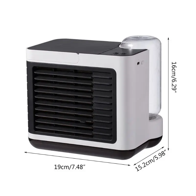 

Portable Mini Air Cooler Negative Ion Humidifier and Purifier USB Chargeable K1AD