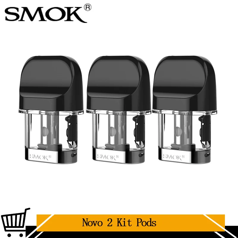 3 шт./лот SMOK Novo pods керамический/сетчатый/MTL/кварцевый Pod 0 8/1/1.2/1.4/1.5ohm 2 мл бак для
