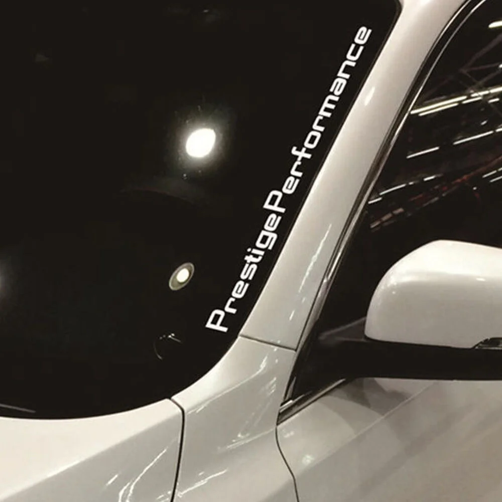 

1 Pcs Racing Tuning Car Stickers Styling Prestige Performance Hellaflush Windshield Vinyl Sticker Decal White Auto Accessories