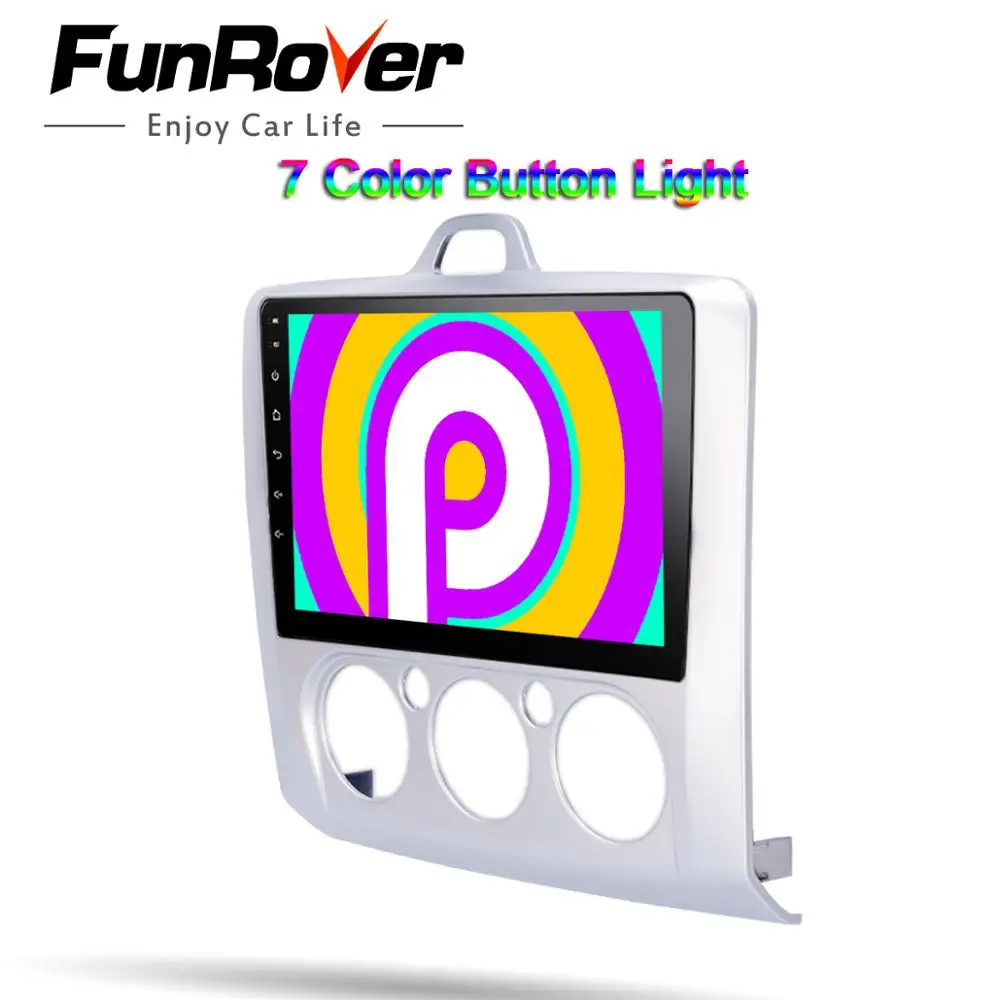 FUNROVER android 9 0 2.5D + IPS автомобильный dvd мультимедийный плеер для Focus 2004 2012 радио gps