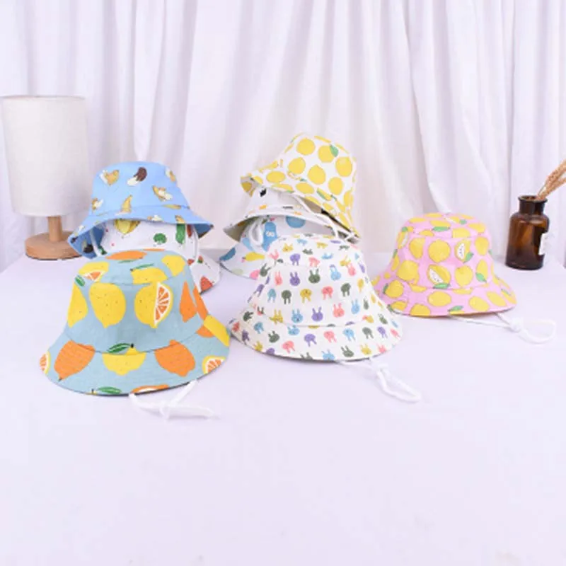 Детская мультяшная шапка для бассейна с принтом фруктов летняя уличная шляпа