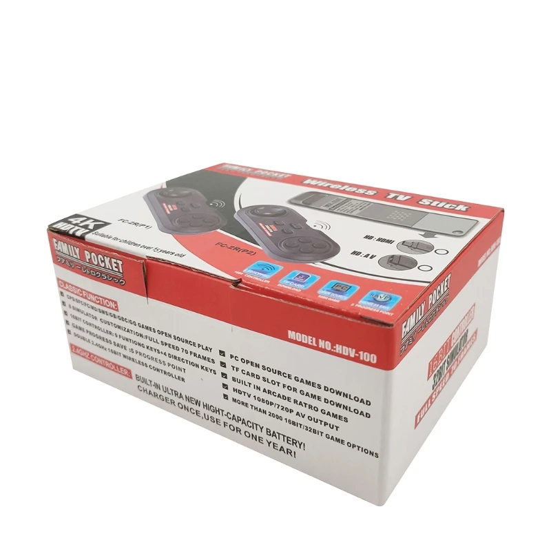 

MOLD USB Wireless Handheld TV Stick Video Game Console Build In 2000 Classic Game 32BIT AV Output