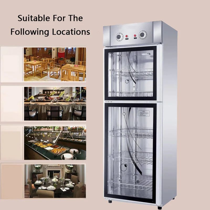 Disinfection Cabinet Commercial Tableware Vertical Ozone Double Door Restaurant School Canteen Stainless Kitchen | Бытовая техника