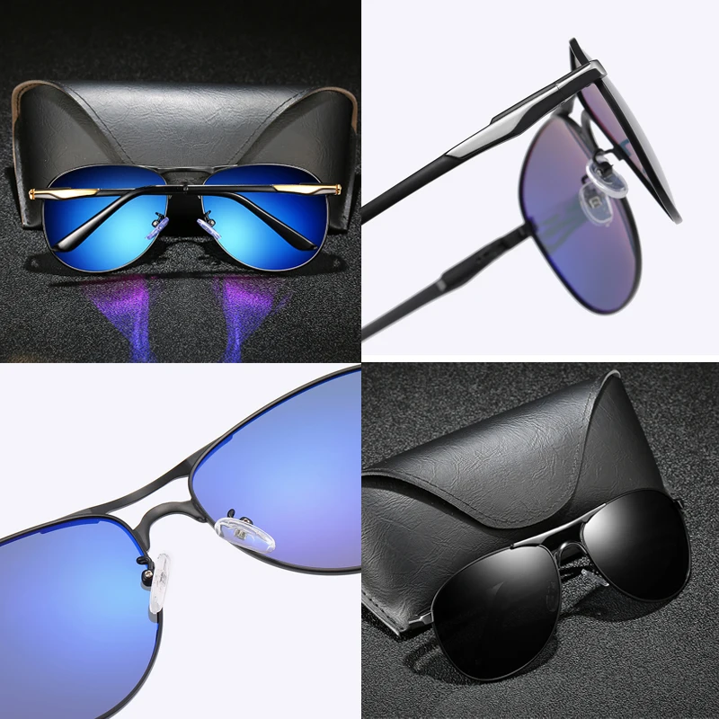 Мужские Винтажные Солнцезащитные очки TEWEXUA классические алюминиевые с