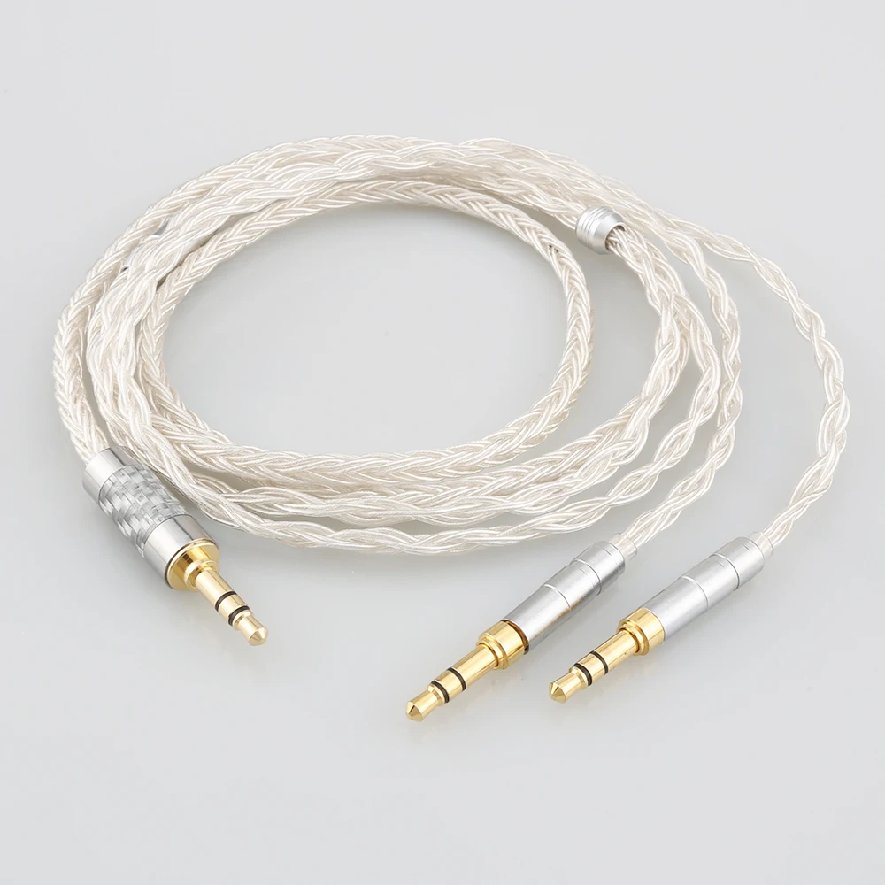 

HiFi 16 Cores OCC Silver Plated Headphone Upgraded Cable for Denon AH-D600, AH-D7200, AH-D7100, Focal Elear Headphone