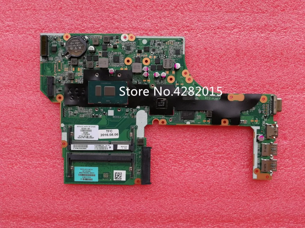 827026-001 для hp Probook 450 470 G3 Материнская плата ноутбука DA0X63MB6H1 827026-601 с i7-6500U cpu R7 340 2GB GPU полностью протестирована