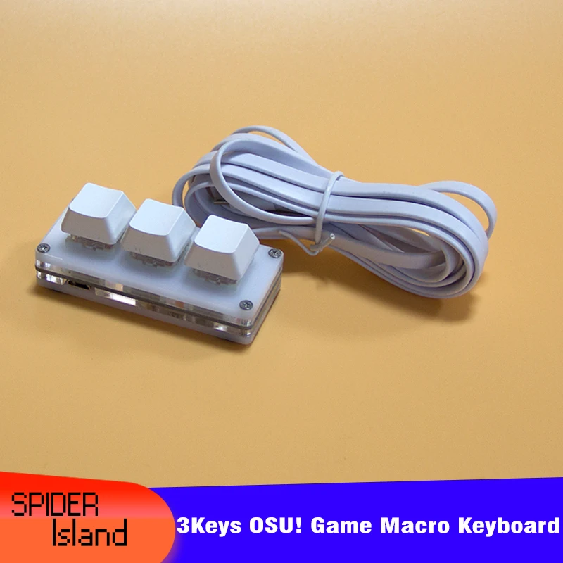 OSU Keyboard Macropad USB Mini Mechanical Keyboard New 3 Key Macro Keypad for Raspberry Pi Gaming Drawing Shortcut Keyboard