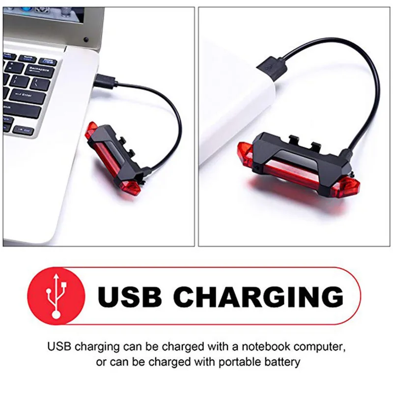 Bike Light USB Rechargeable 300 Lumen 3 Mode Bicycle Front Lamp Headlight Cycling LED Flashlight Lantern Scooter Warn | Спорт и