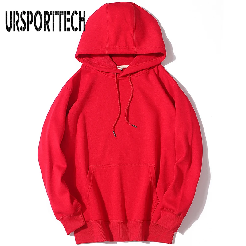 Мужская толстовка с капюшоном URSPORTTECH брендовая однотонная Повседневная