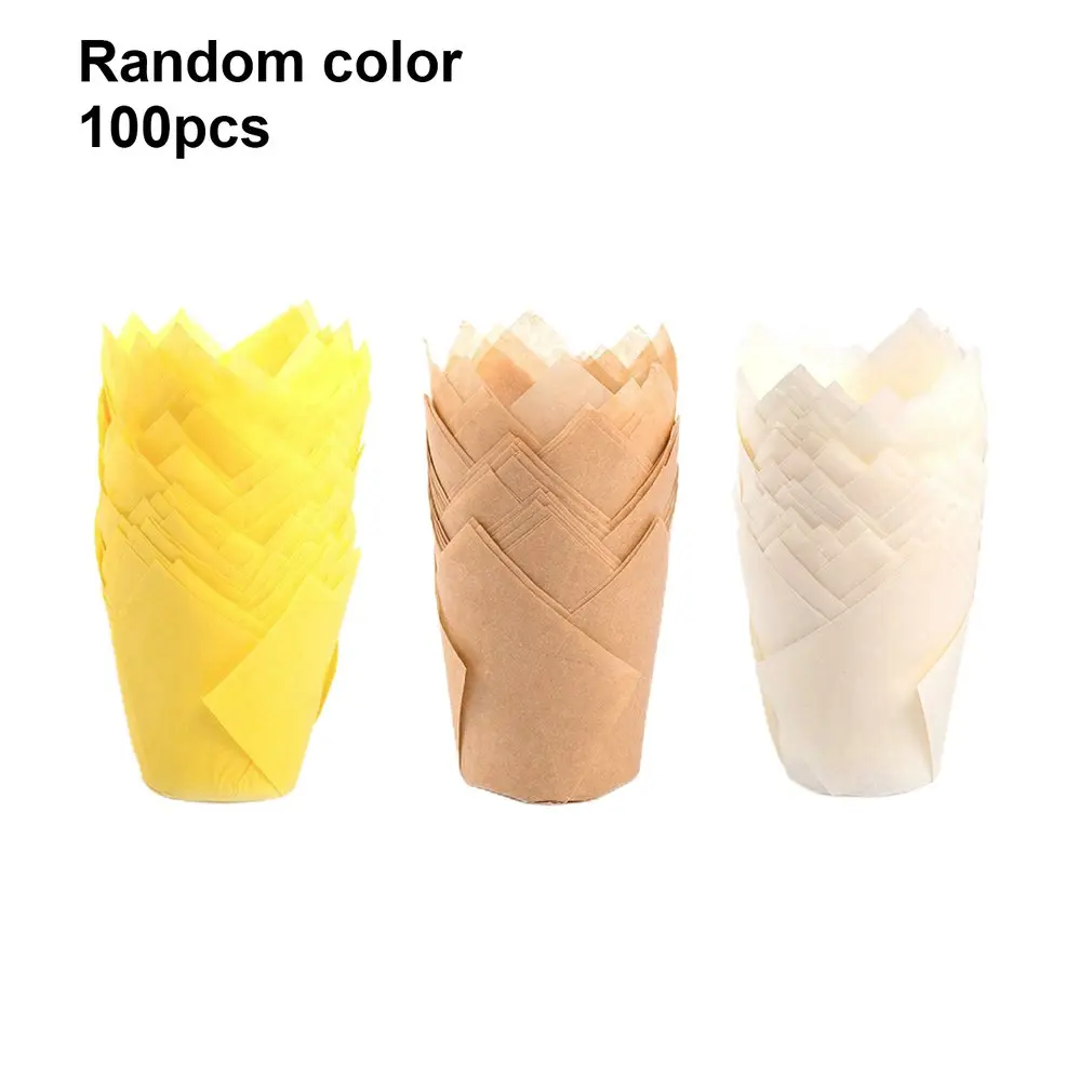 

Tulip Cake Cup Cake Cup Cake Holder Muffin Box Oven Safe Food DIY Baking Cake Holder Tulip Safe Cake Box