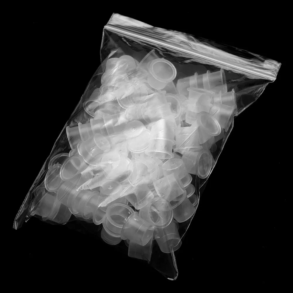 100 шт. оборудование для татуировок товары базовая цветная чашка большая средняя и