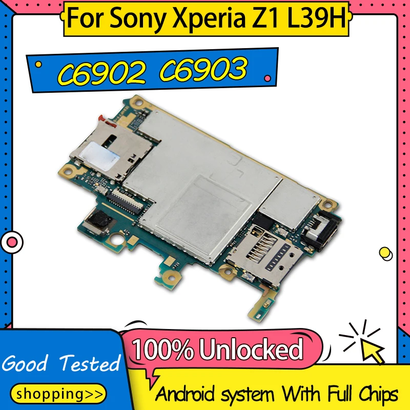 Оригинальная запасная материнская плата для Sony Xperia Z1 L39h C6902 C6903 с системой