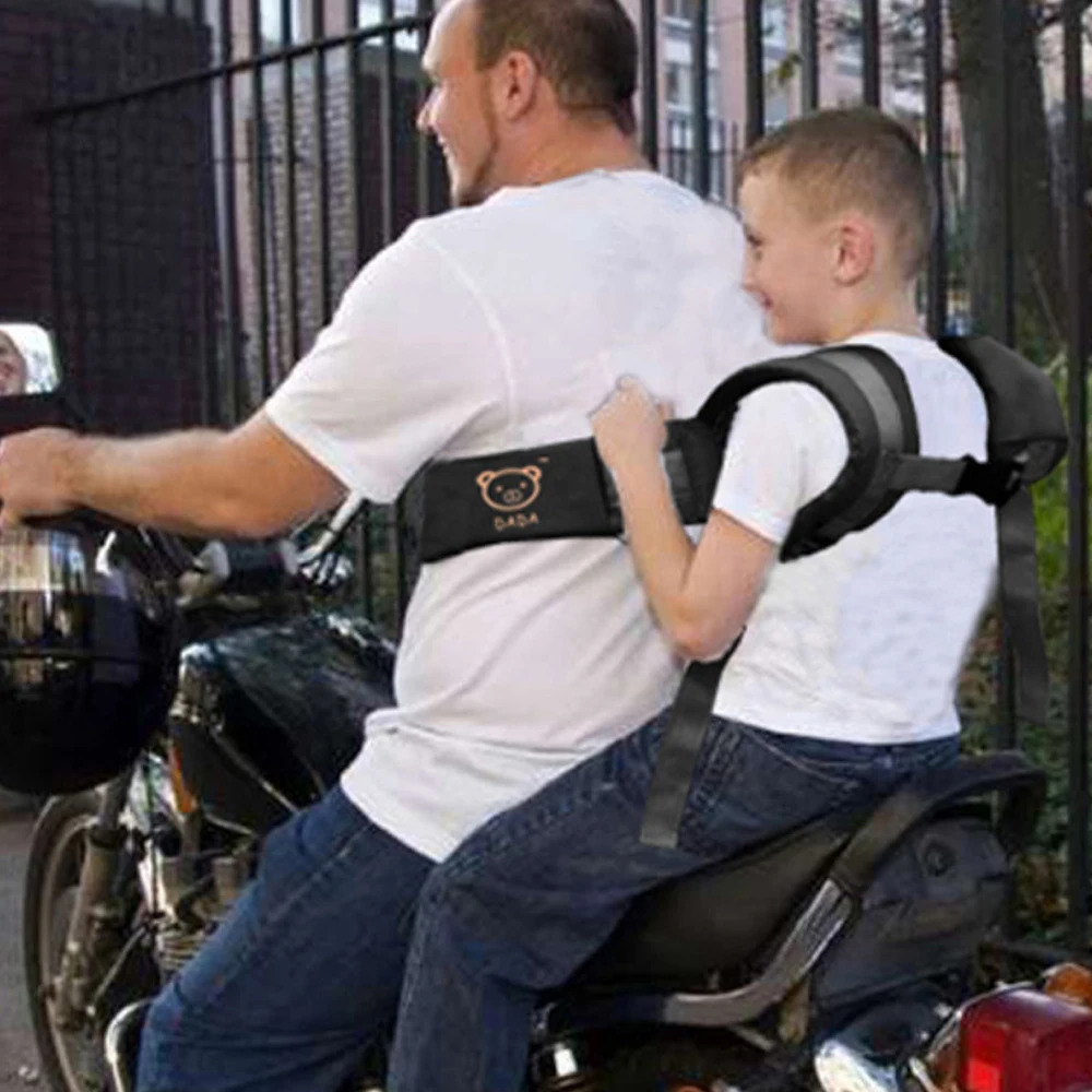 Регулируемый ремень безопасности для мотоцикла мальчиков и девочек заднего