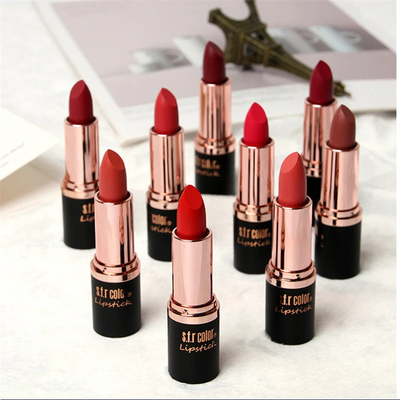 12 цветов губная помада водостойкая стойкая увлажняющая блестящая сексуальный