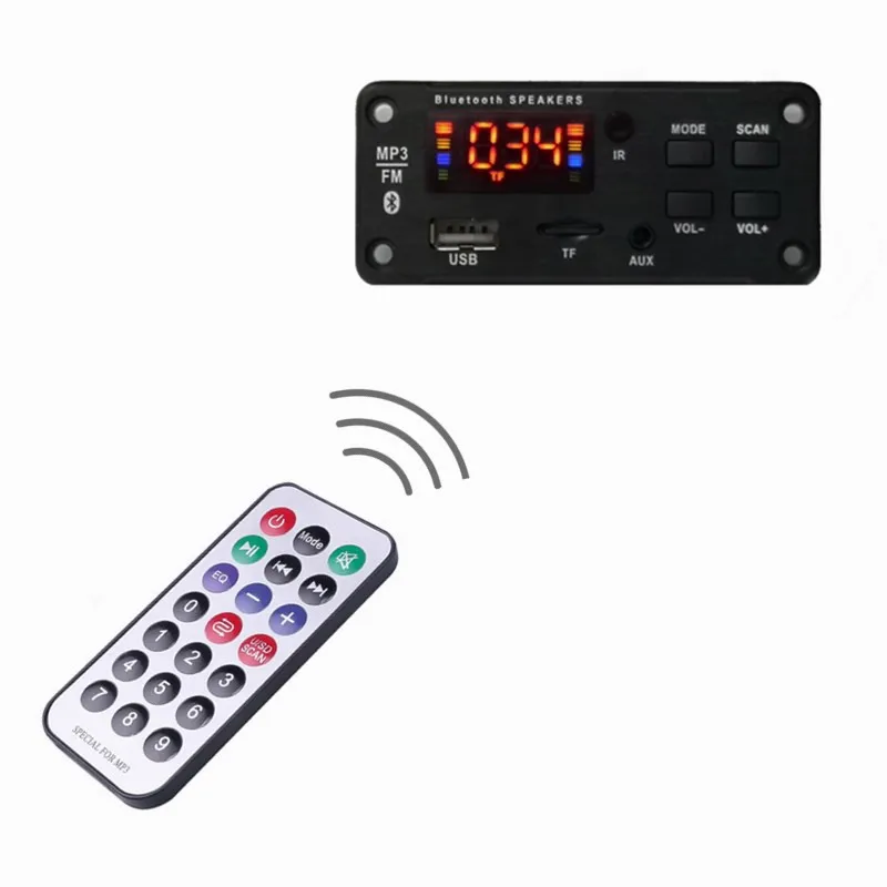Беспроводная Плата декодера DC 5 в 12 В MP3 WMA Bluetooth 0 автомобильный аудио декодер