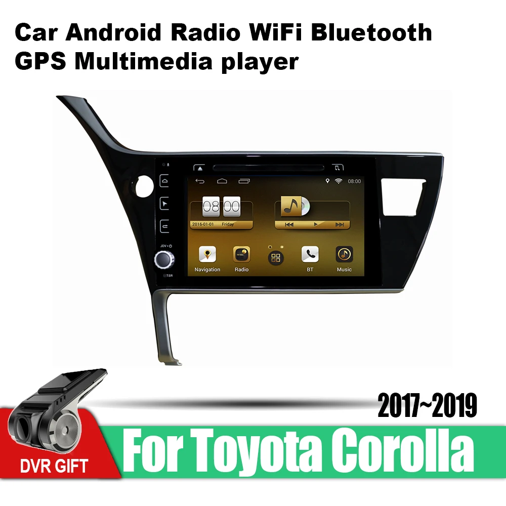 Мультимедийный плеер для Toyota Corolla 2017 2018 2019 Автомобильная магнитола с