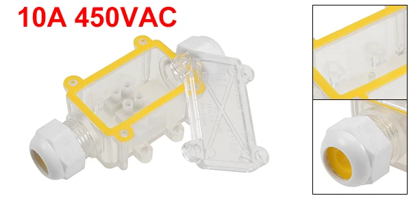 112x51x35mm Uxcell водонепроницаемый внутренний, наружный кабель втулка электрическая распределительная коробка с клеммной полосой DIY Защита питания корпус - Цвет: 112x51x35mm