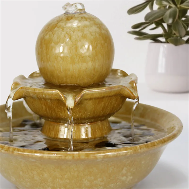 Европейский современный керамический водный Фотофон для гостиной фэн шуй