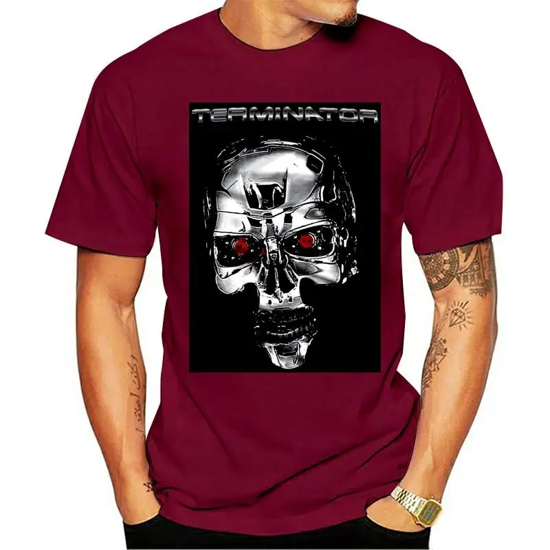 

Worlds Nicest Men Terminator Endoskeleton T Shirt Movie Merch Classic Schwarzenegger Printed T Shirt Custom Short Sleeve Tees