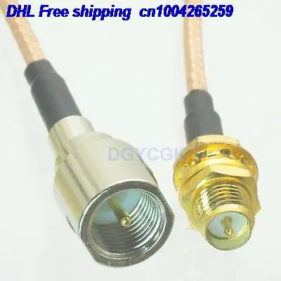 DHL 50 шт. FME штекер на переходник для гнездового разъема jack bulkhead RG316 джемпер pigtail 6