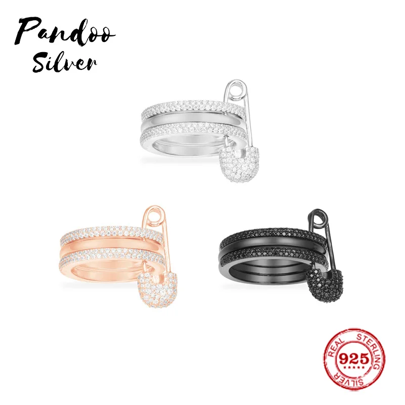 Модные очаровательные стерлингового серебра копия 1:1 Реплика серебро булавка Trio