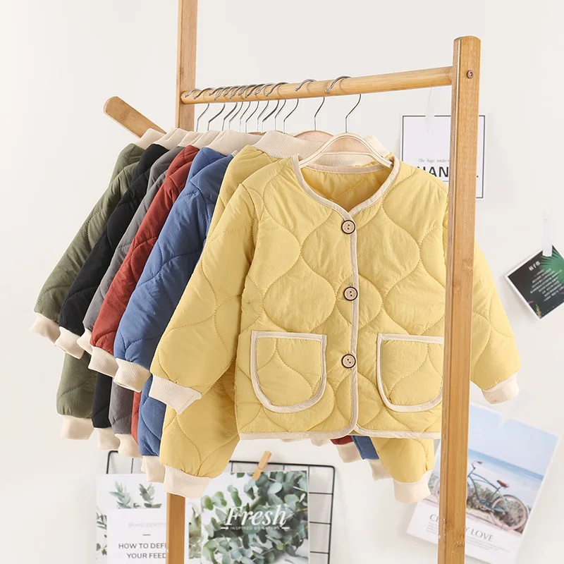 

Winter Children's Clothing Children's Cotton Two-piece Suit Set Boys Girls Thickened Cotton-padded Jacket +Pant Kids Suits