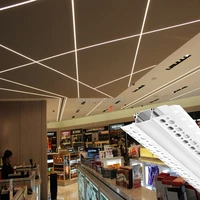 10 x 1 m setslot t type aluminium led profile recessed wall led strip aluminum channel for wall or ceiling lighting