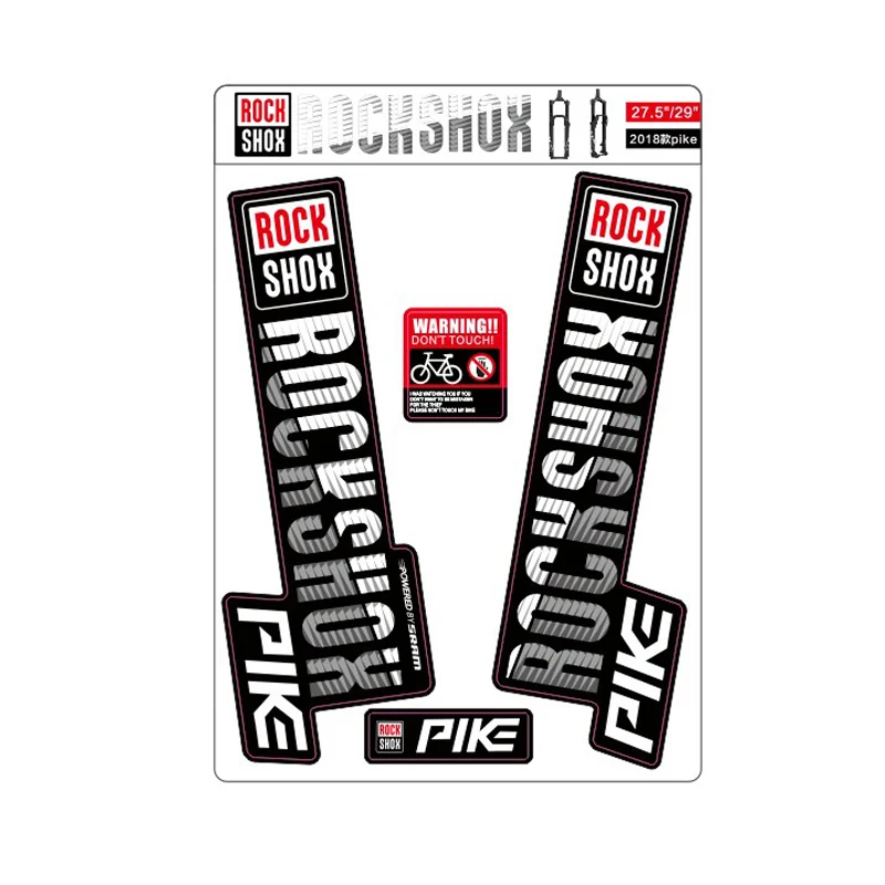 Lehool 2018 Rockshox наклейки на щуку горный велосипед Передняя фотография передняя вилка