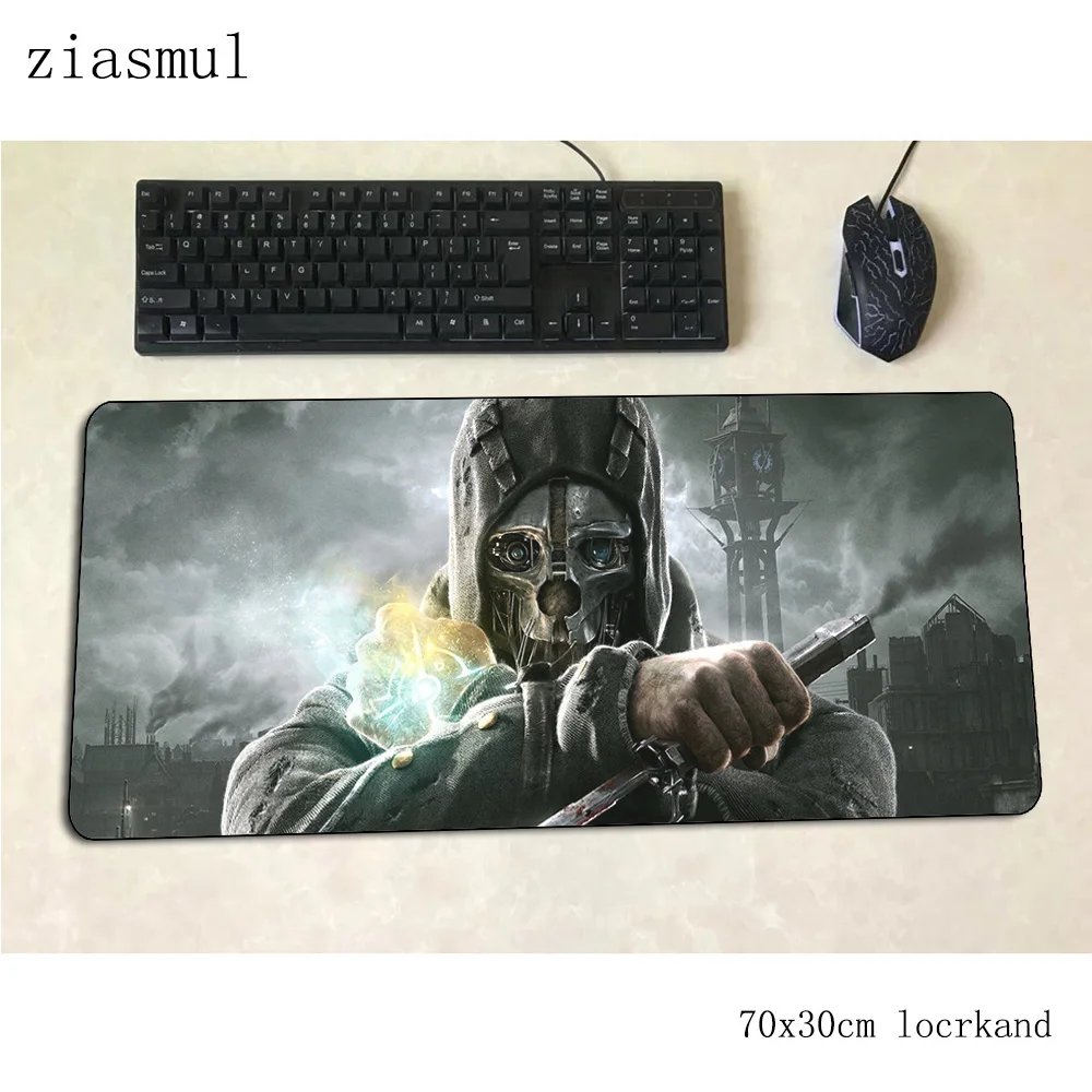 Dishonored коврик для мыши мышь высокого качества 70x30 см игровой ПК ноутбук с